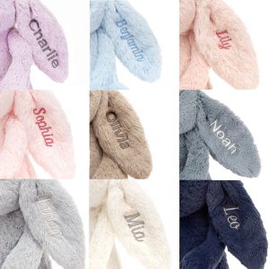 Personalised Bashful Luxe Bunny Luna Medium