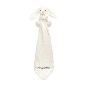 Personalised Bashful Cream Bunny Soother
