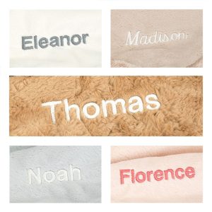 Personalised Bashful Silver Bunny Blankie