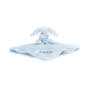 Personalised Bashful Blue Bunny Soother