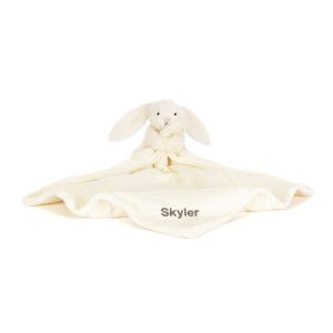 Personalised Bashful Cream Bunny Soother